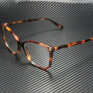 Gucci Oval Havana 53mm Eyeglasses